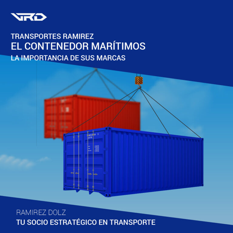 Transportes Ramirez informa de las marcas en un contenedor marítimo