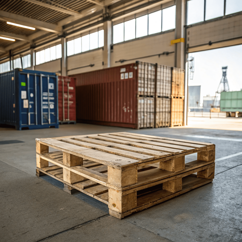 contenedores y palets dos piezas claves en el transporte de mercancias