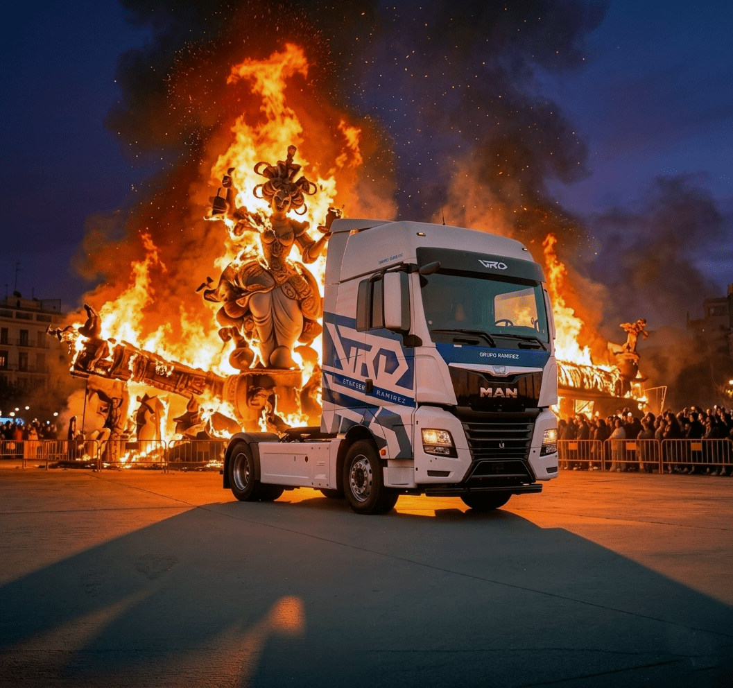 Fallas en Valencia y el tráfico en el puerto de Valencia